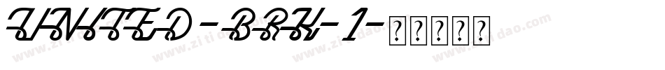 UNITED -BRK-1字体转换